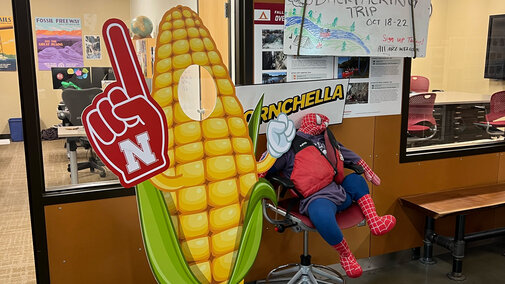 Corn cutout decoration