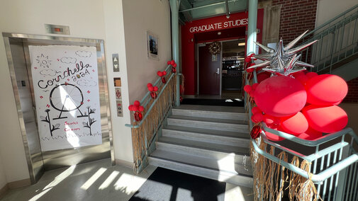 Graduate Studies decor for Cornchella
