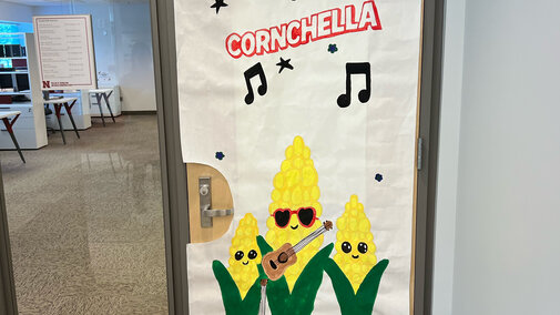 Welcome to Cornchella sign 