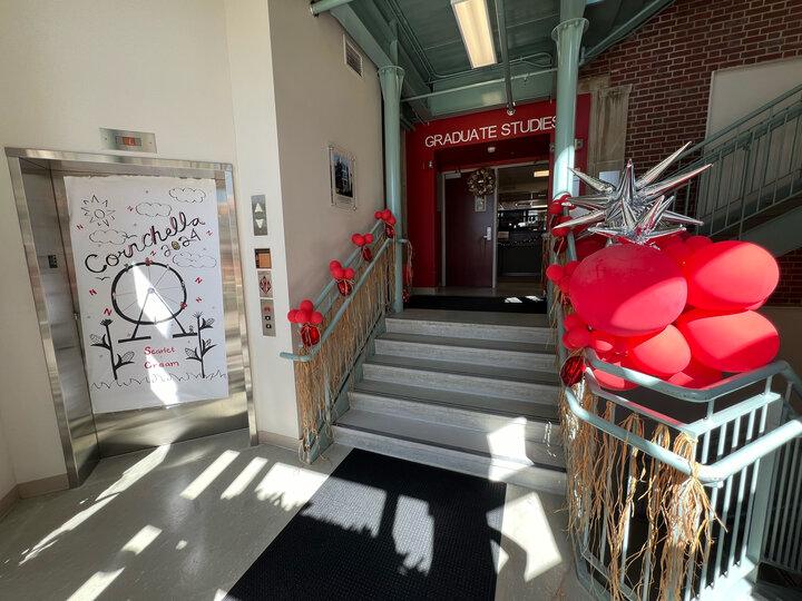 Graduate Studies decor for Cornchella