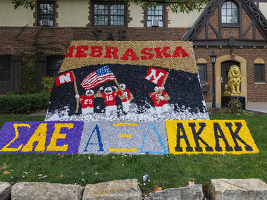 Lawn display at Homecoming 2023. [photo by Mike Jackson | Student Affairs]