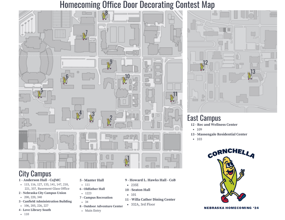 HoCo Office Decor Map