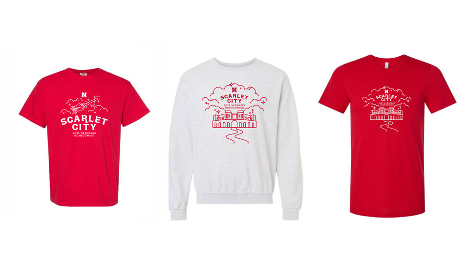 Shirts that will be for sale during homecoming